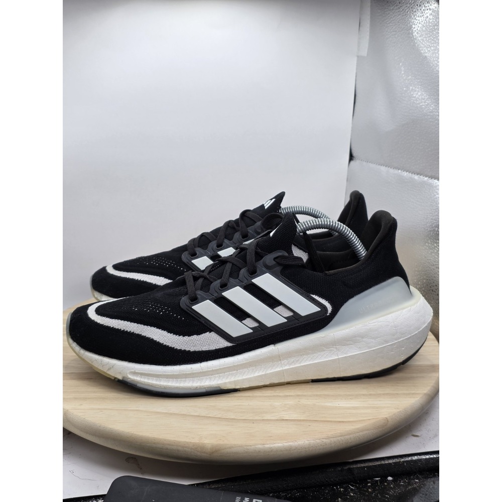 Men's Size 10 - Adidas Ultraboost Light 23 Black White Running Shoes HQ6340